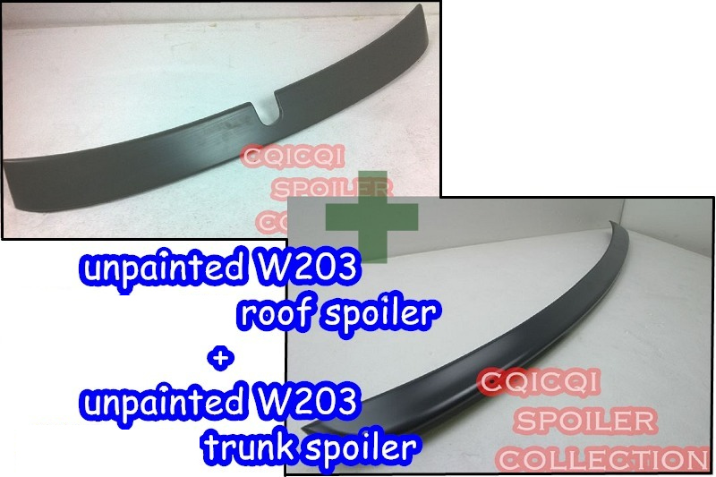 AMG type trunk spoiler ◎ Unpainted COMBO M-BENZ W203 C-class Sedan L type roof