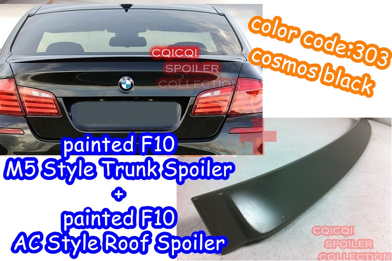 Painted BMW 11~16 F10 5-series Sedan M5 type trunk spoiler ALL COLOR ◎