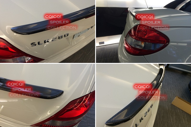 Carbon Fiber MERCEDES BENZ 04-10 R171 SLK AMG type trunk spoiler @US