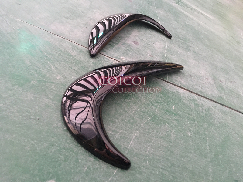 IDENUONA Gloss Black Headlight Eyebrows – For VW Beetle A5 2012-2018 (ABS, Adhesive Mount, 11.89x5.51 In)